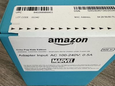 New Amazon Echo Pop Speaker Kids Edition Marvel