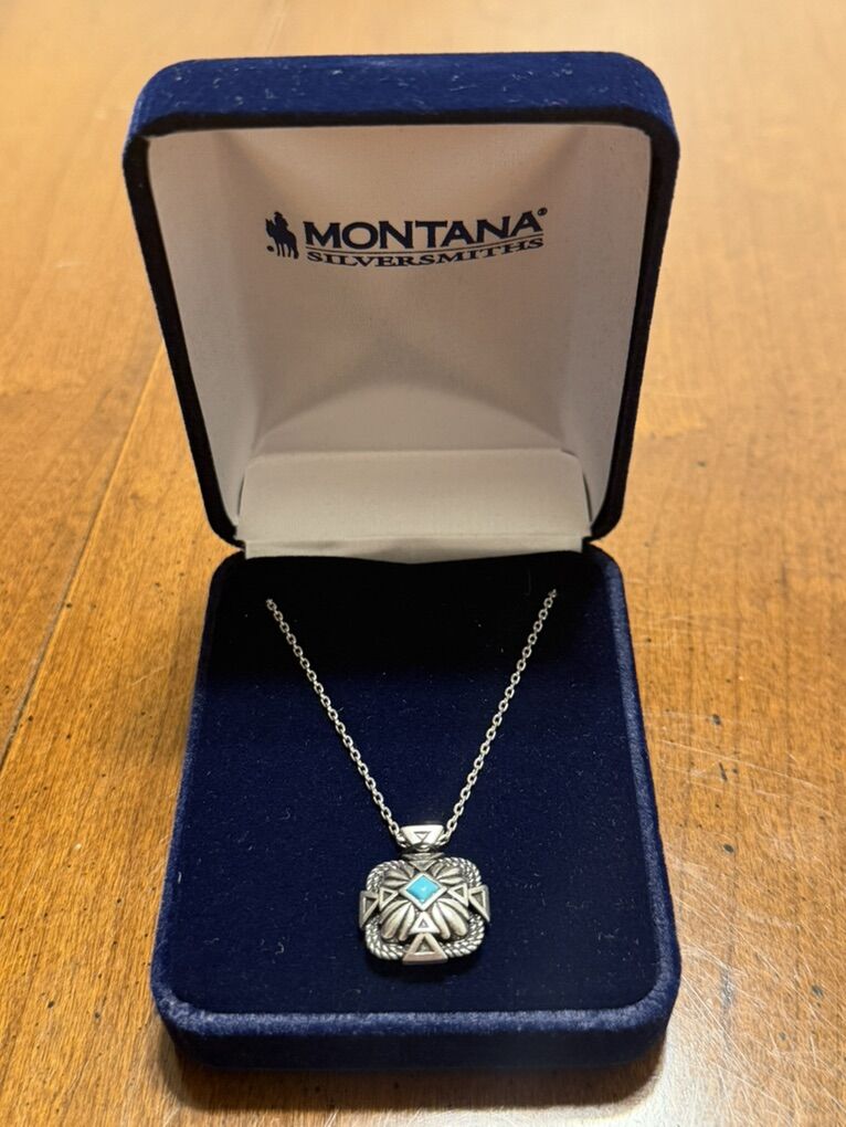 Montana Silversmith Desert Sage Turquoise Necklace