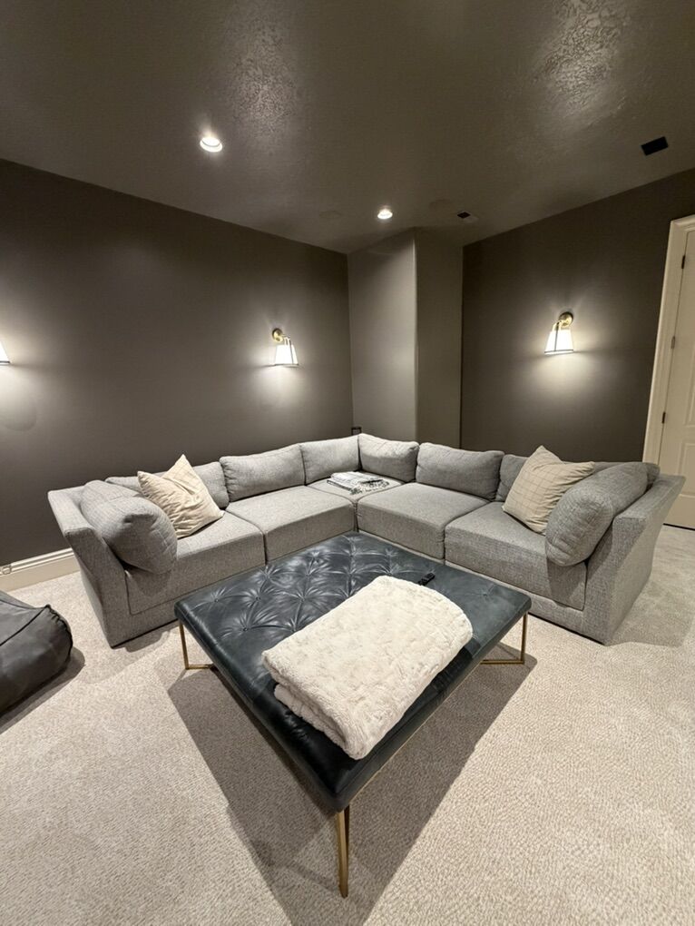 Large Fabric Sectional Sofa