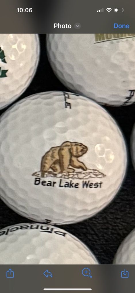 In Search Of This Bear Lake Logo Golf Ball