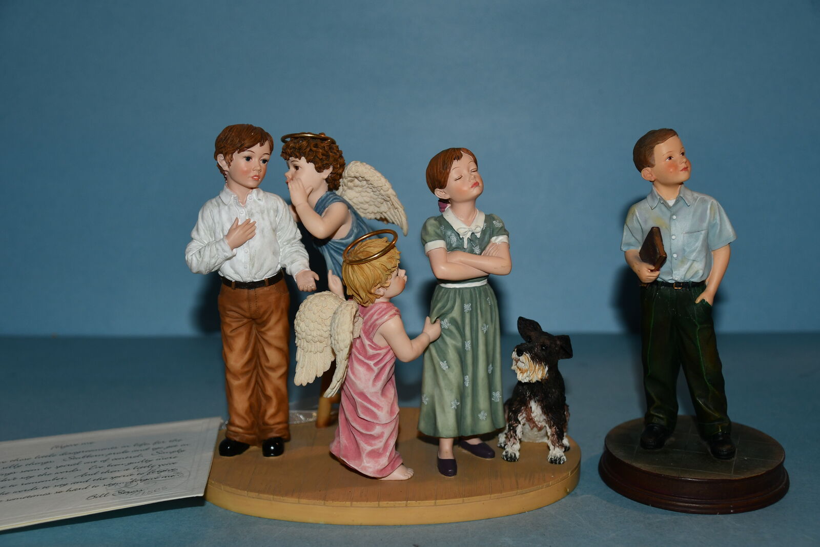 2 CUTE FIGURINES ~ FORGIVE ME & GOD HAS A PLAN FOR YOU ~ HEIGHT 6" ~ NO CHIPS ~ BOTH FOR $5