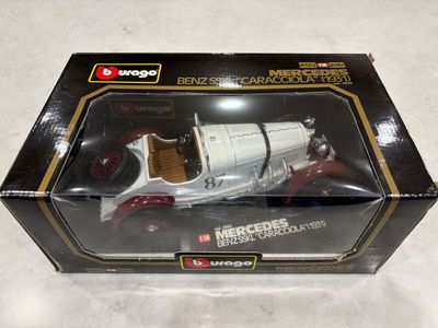 Bburago 1:18 Scale Mercedes Benz SSKL "Caracciola" 1931 Diecast Model Car