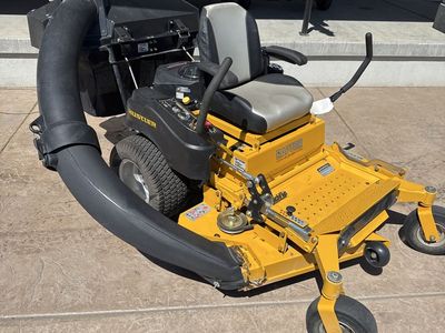 Hustler lawnmower 54” deck, Kawasaki FR691 engine, with bag kit