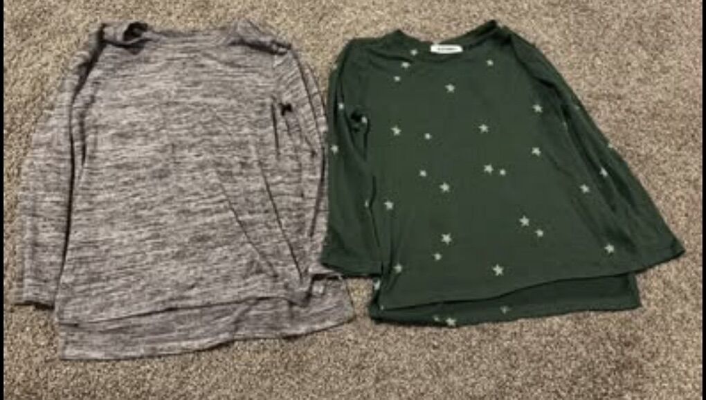 3 Long sleeve new girls 6-7 shirts