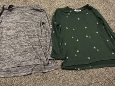 3 Long sleeve new girls 6-7 shirts