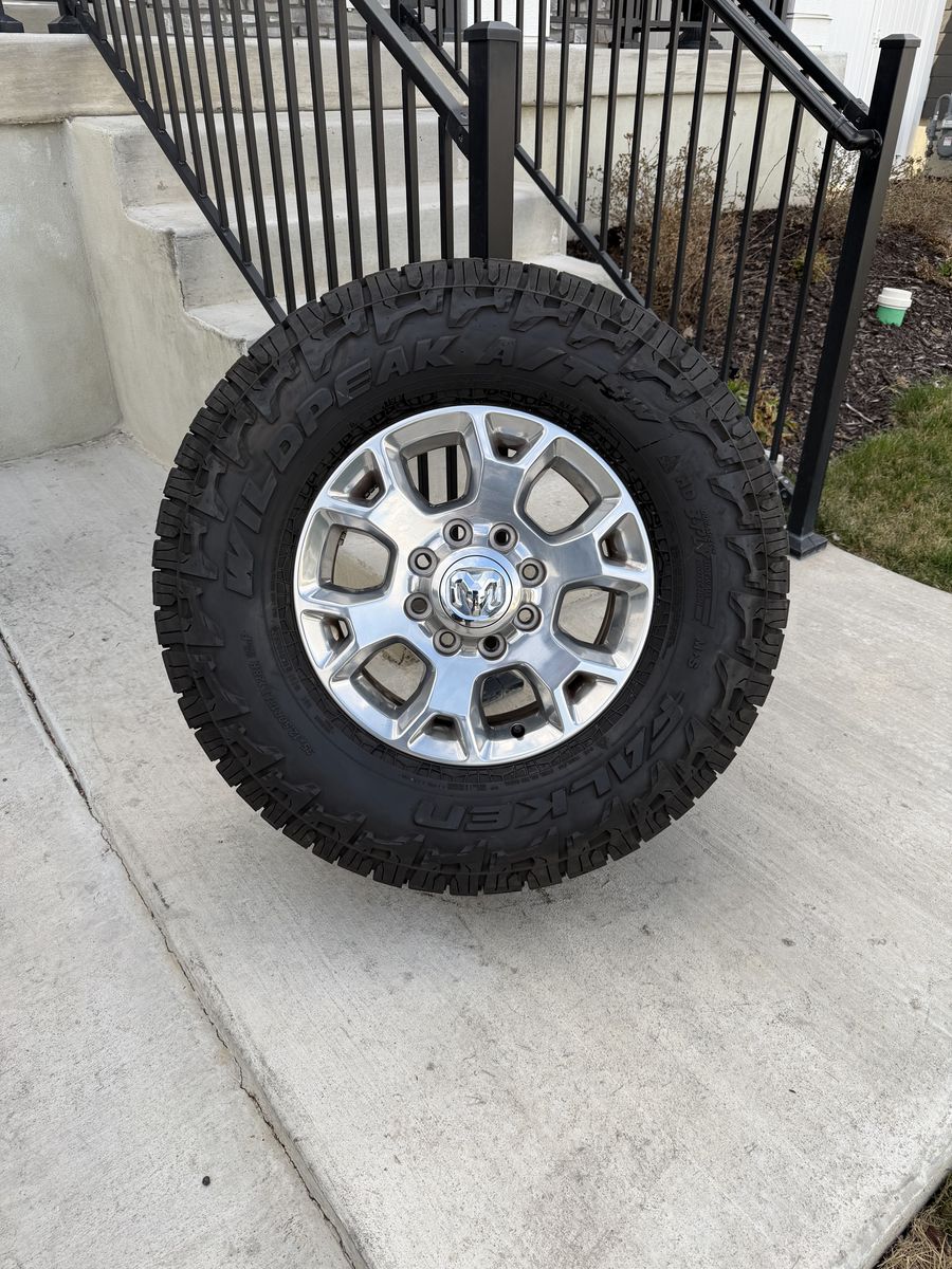 Dodge Ram 3500 Rims and Tires 35/12.50R18 Falken