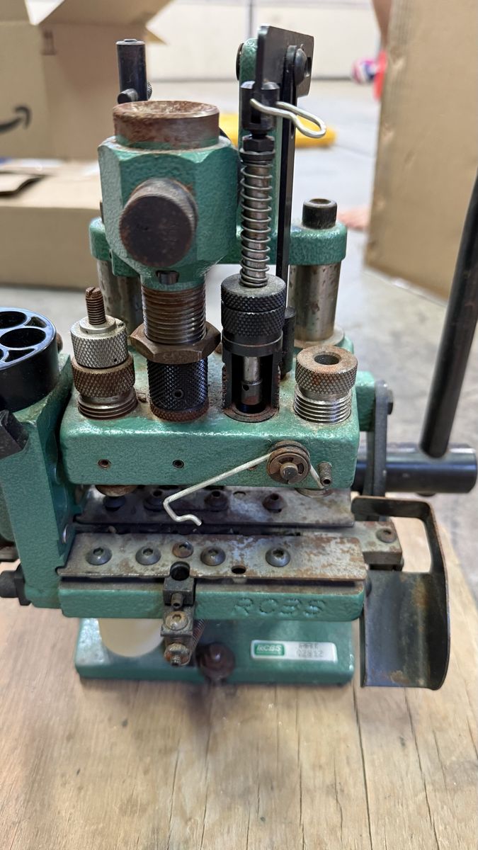 RCBS " Green Machine" in-line progressive reloading press. “AS IS”