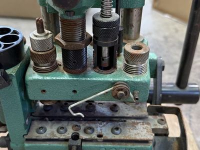 RCBS " Green Machine" in-line progressive reloading press. “AS IS”
