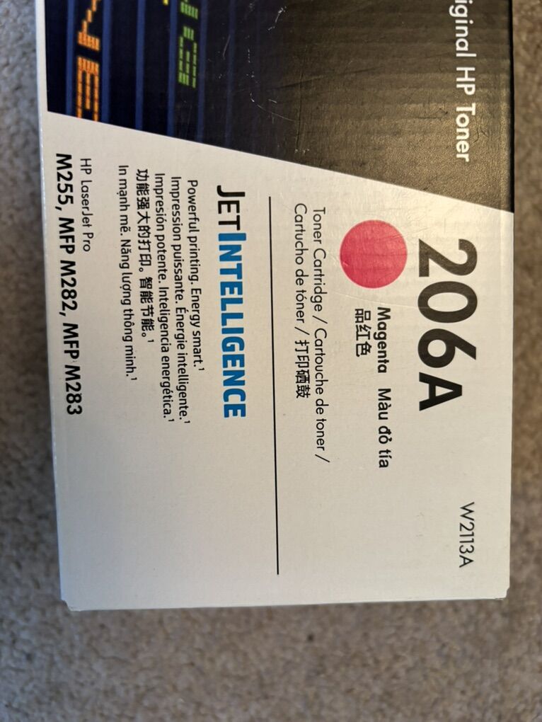 NEW UNOPENED HP Original LASERJET toner MAGENTA