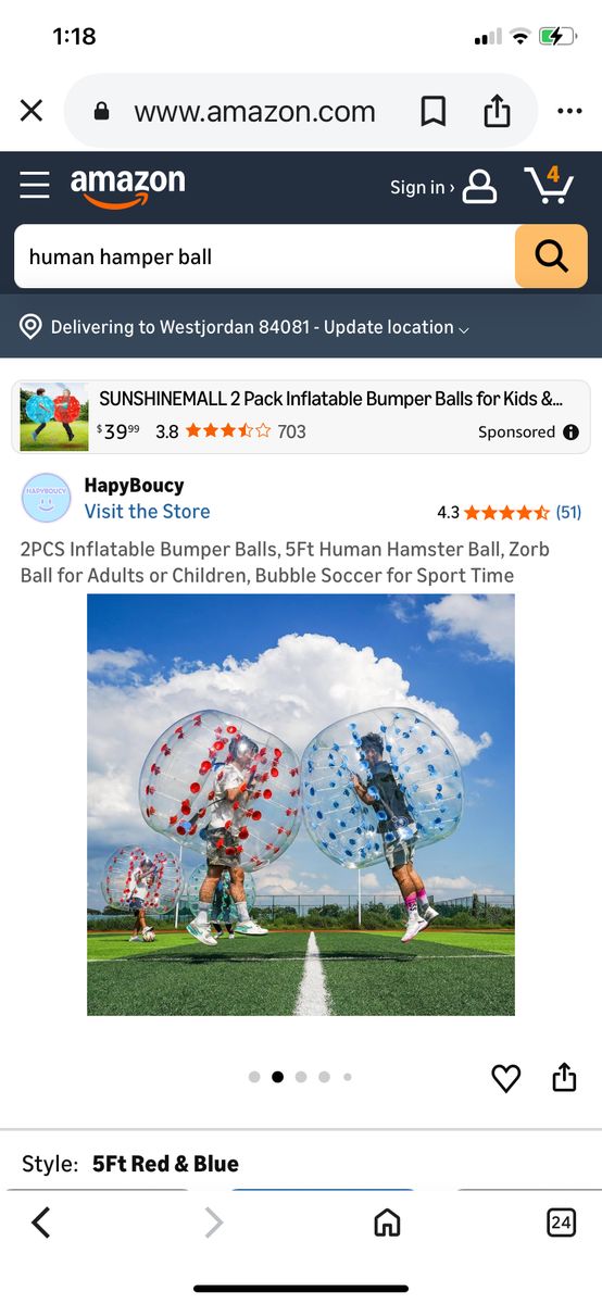 Human Hampster Balls