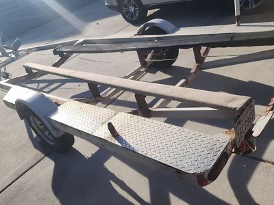 Utility Trailer - Multi-purpose, Single Axle, Good Condition for Hauling & Recreation