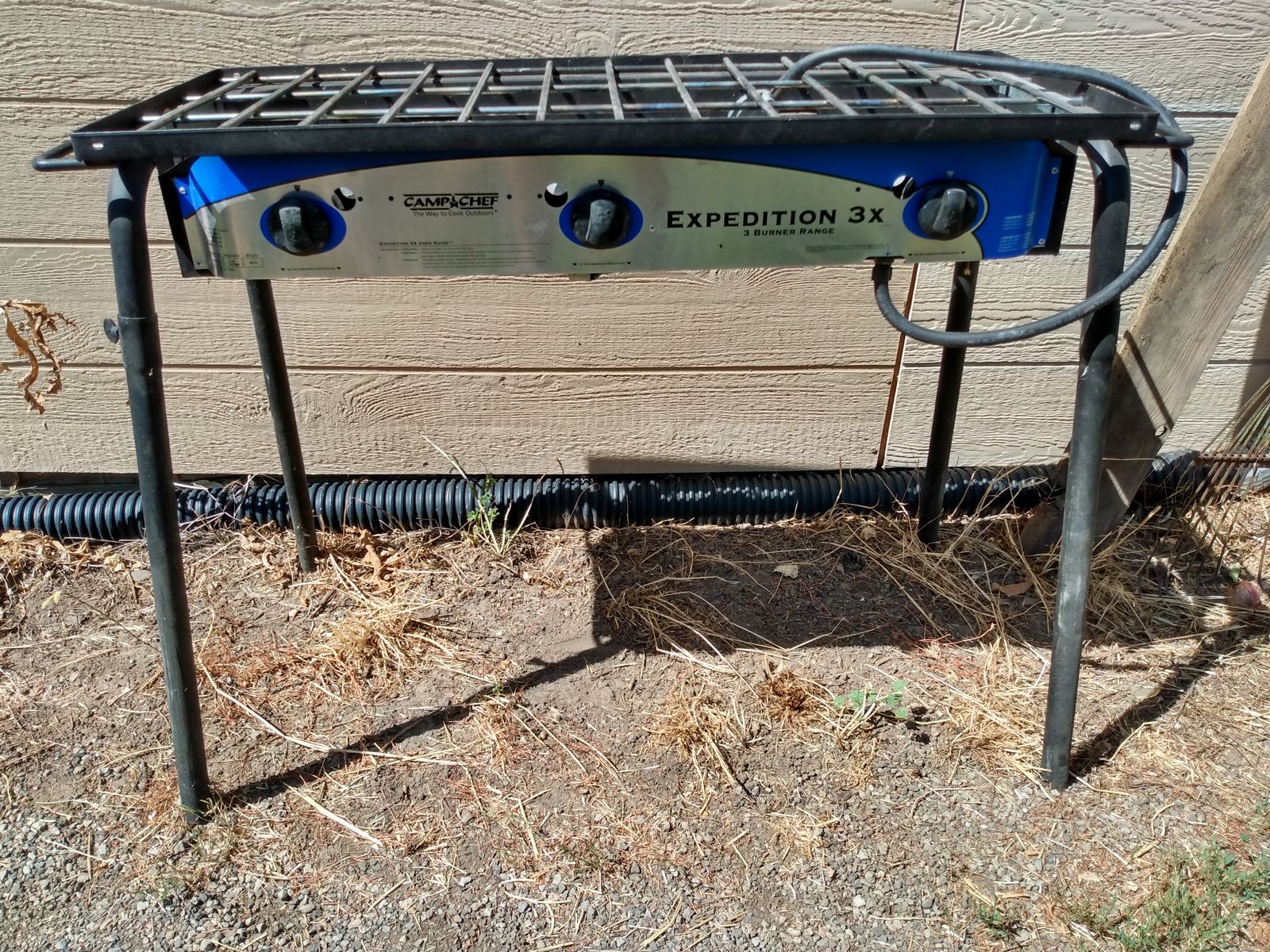 Camp Chef Expedition 3X 3-Burner Outdoor Stove with Legs - Propane Camping Range
