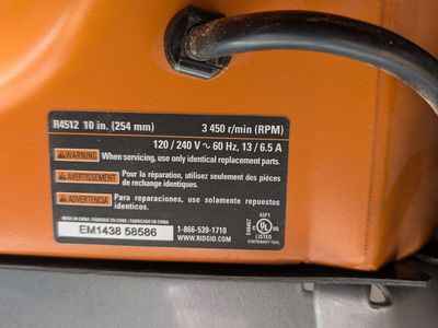 Ridgid R4512 hybrid table saw