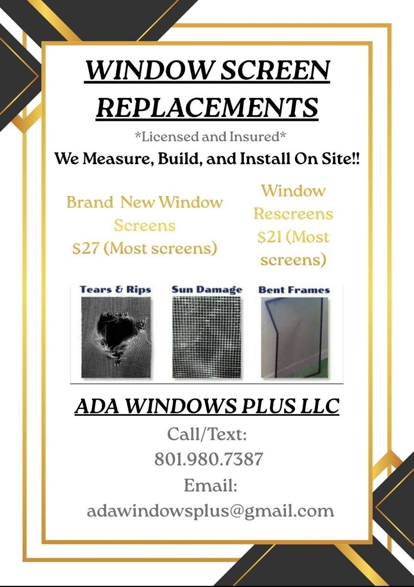 Window Screen Replacements