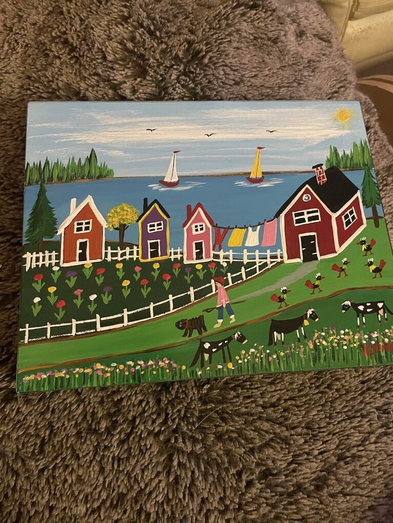 Original Painting Sined By Lady On Facebook