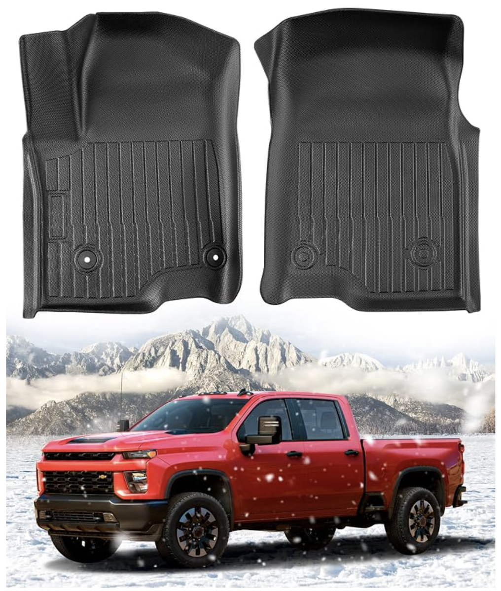 New - 2019-2026 Chevy Silverado Car Front Floor Mats