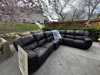 Brown Sectional Couch And sofa And Love Seat