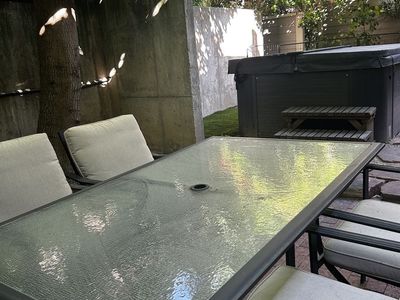 Glass Top Patio Table