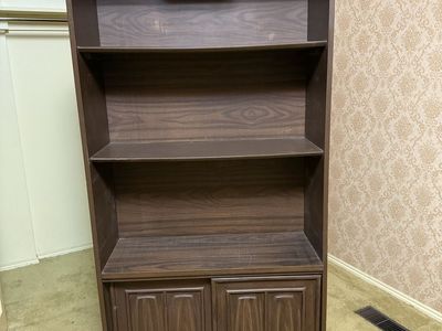 Free wood bookshelf with storage