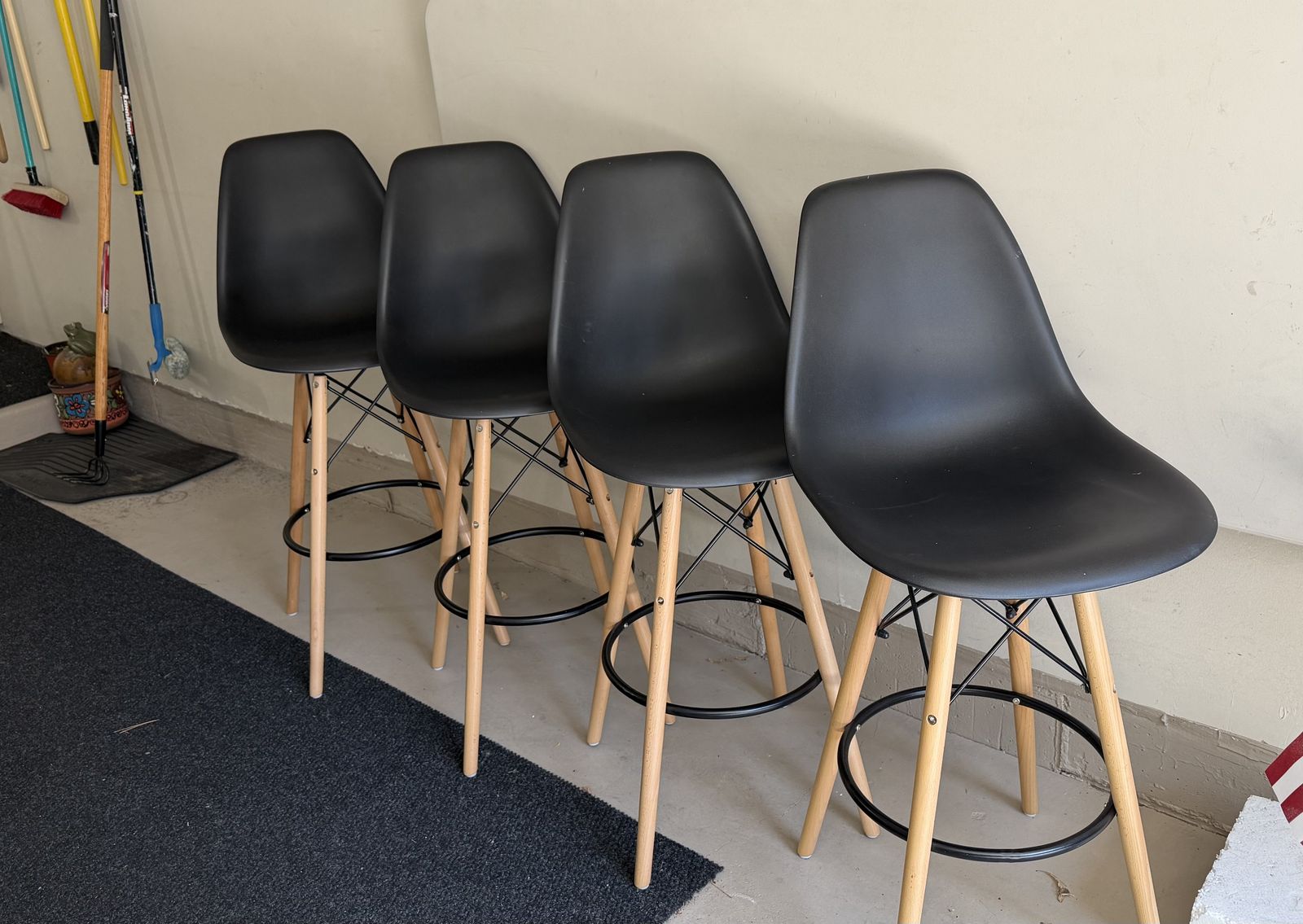 Bar Stools Counter Height Set of Four