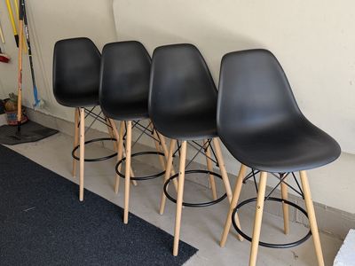 Bar Stools Counter Height Set of Four