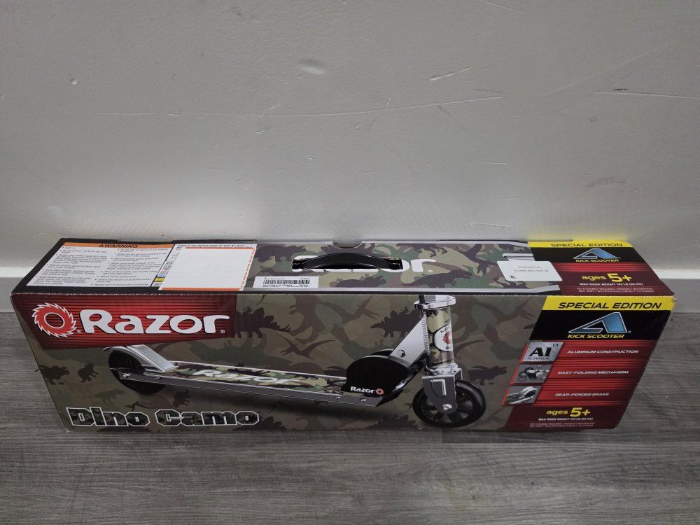 Razor A Special Edition Dino Camo Kick Scooter - Ages 5+