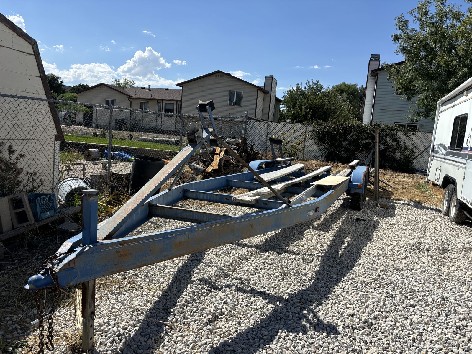 older boat trailer