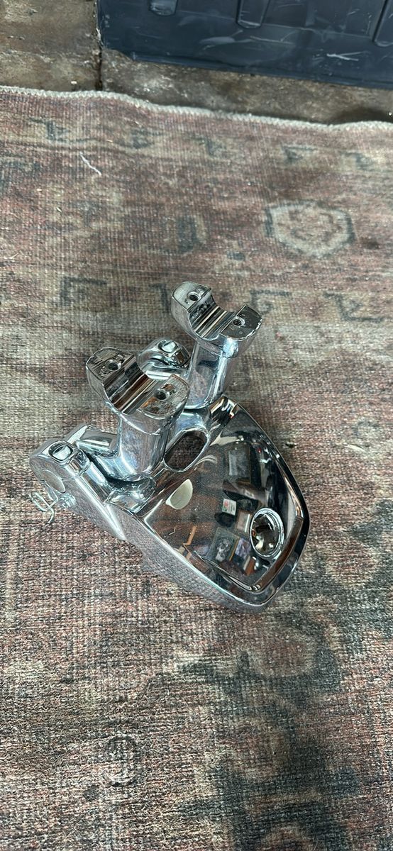 Chrome Harley Davidson Motorcycle Handlebar Risers - Universal Fit