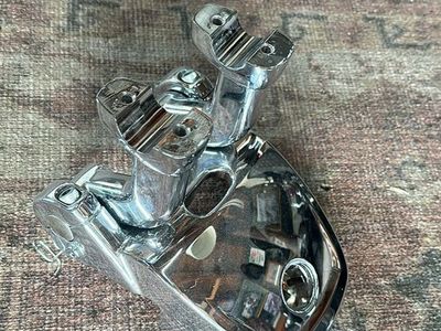 Chrome Harley Davidson Motorcycle Handlebar Risers - Universal Fit