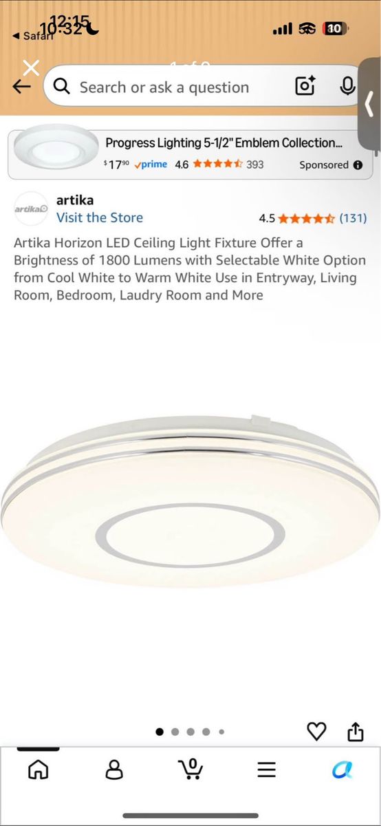 Artika Horizon LED Ceiling Light Fixture