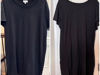 Women’s XXL black T-shirt dresses $5 each