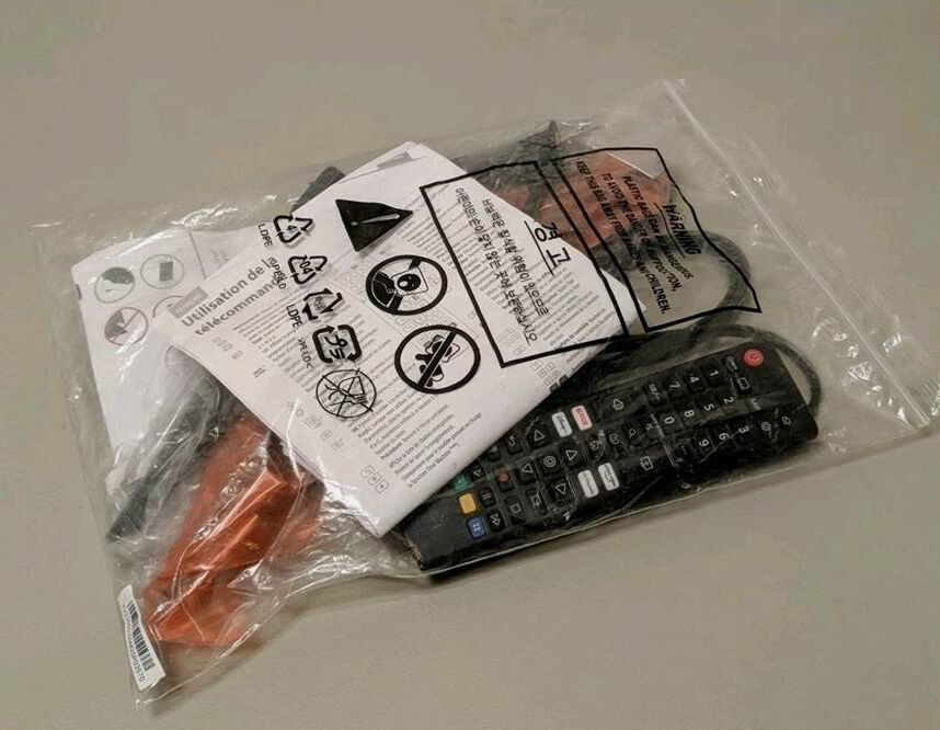 LG AKB76040302 TV remote (complete kit)