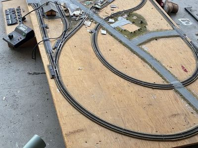 HO layout and rolling stock
