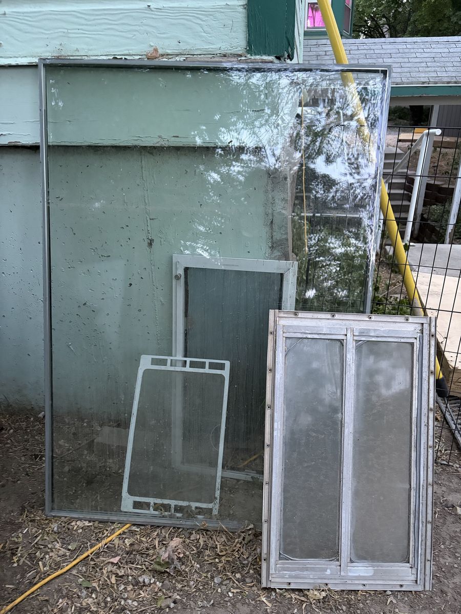 Free one double glass, Sash, and doggy window