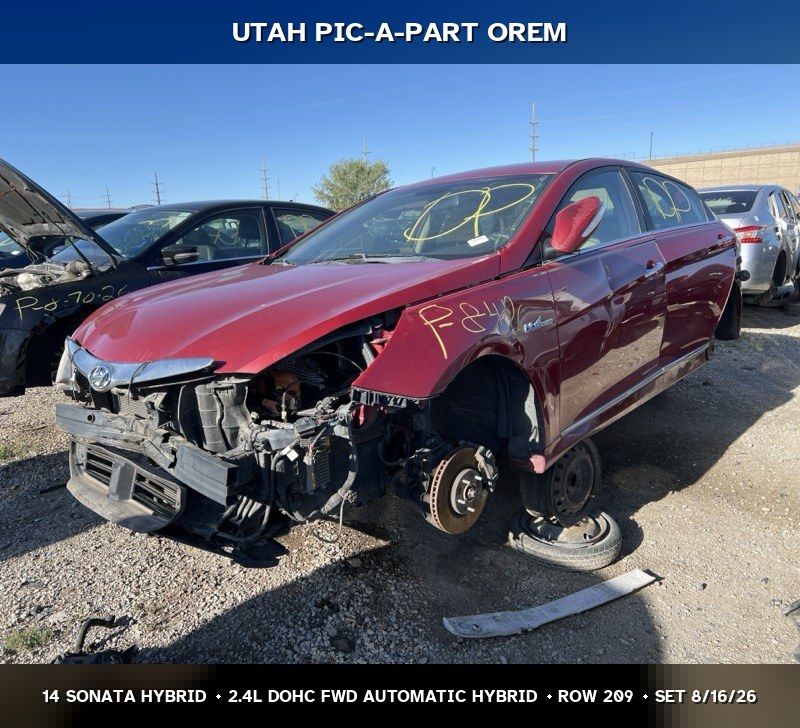 New Arrival - 2014 Hyundai Sonata Hybrid Parts - UTPAP Orem