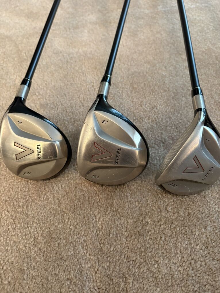 Taylormade 3, 5, 7 Woods V Steel Graphite Shafts R
