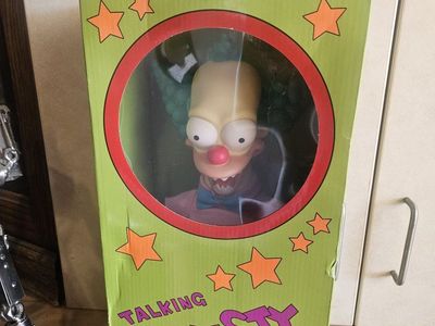 The Simpsons Talking Krusty Doll Jakks Pacific 2002 14+ In Box 1-900-DONT-SUE