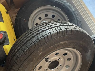 Brand new! Matrix STR Set of 2 ST175/80R13 trailer tires and wheels