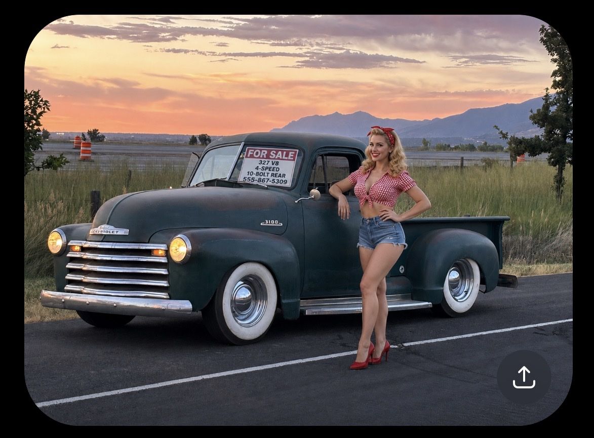 Vintage Chevrolet 3100 Pickup Truck - 327 V8, 4-Speed Manual, 10-Bolt Rear