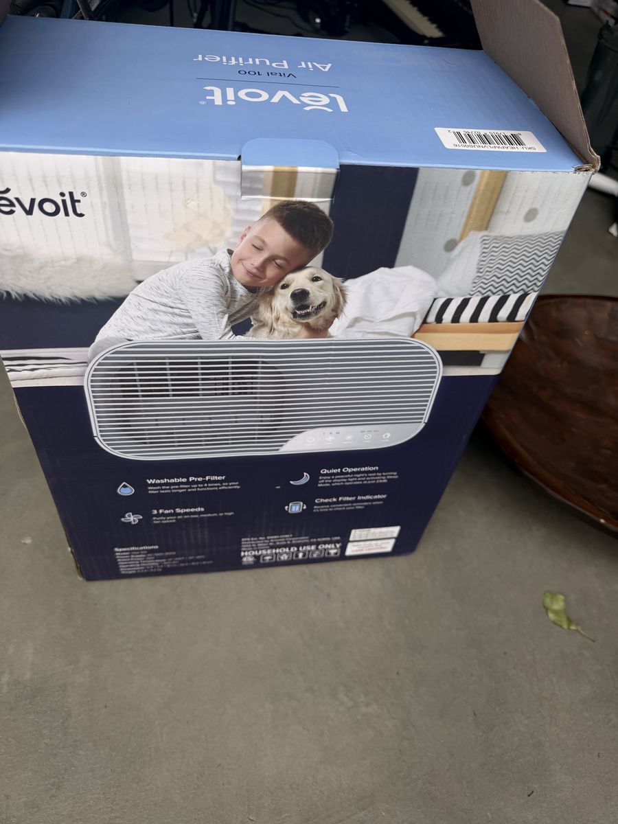 Levoit Vital 100 True HEPA Air Purifier White for Medium-Sized Rooms 162 sq ft