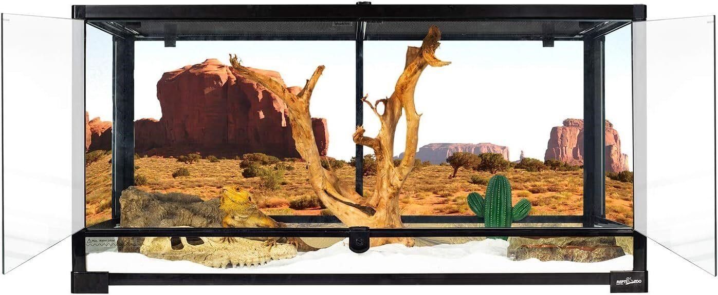 REPTI ZOO 50 Gal Glass Terrarium 36x18x18