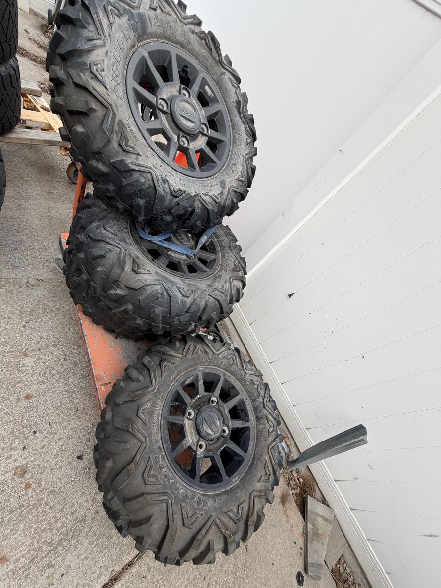 Used stock Polaris RZR 29" ATV/UTV Tires & Wheels - Aggressive Tread, Set of 4
