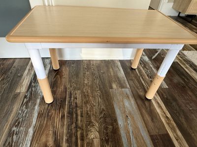 Adjustable Height Kids Craft Play Desk Table plastic