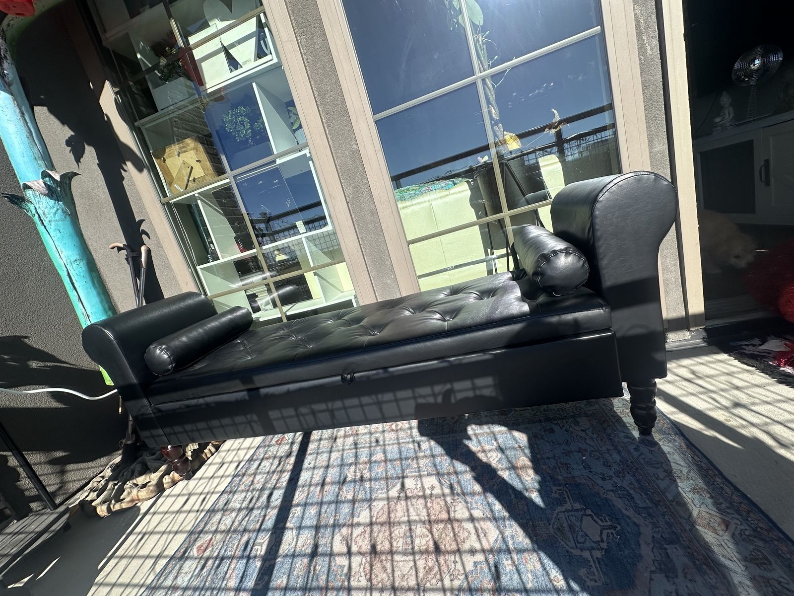 Bench storage chair lounge