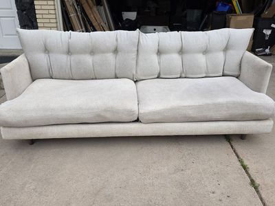 Bernhardt White Couch Sofa Super Comfortable