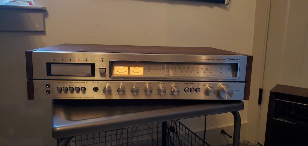 vintage hifi stereo receiver Toshiba 8 track for trade