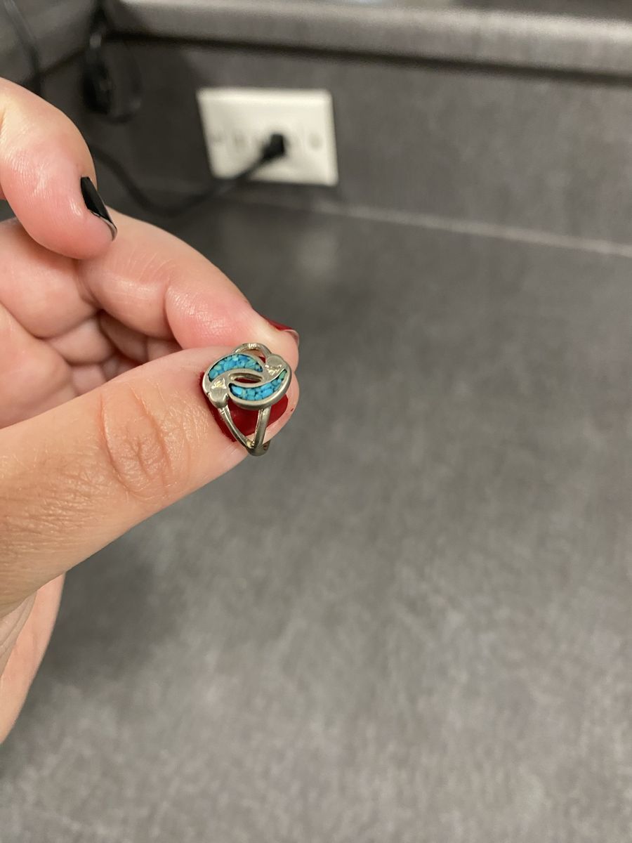 Turquoise pinky ring 