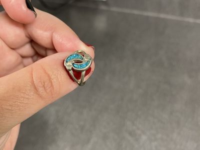 Turquoise pinky ring
