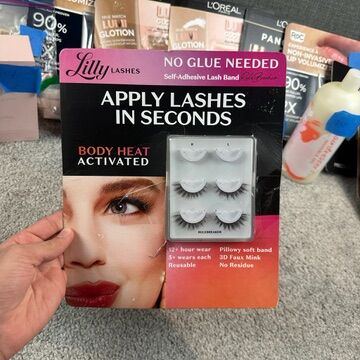 Lilly Lashes Rulebreaker Self Adhesive 3D Faux Mink Lashes No Glue Needed