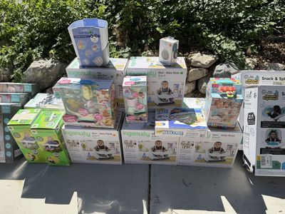 Brand new baby seat and other items, reg $40